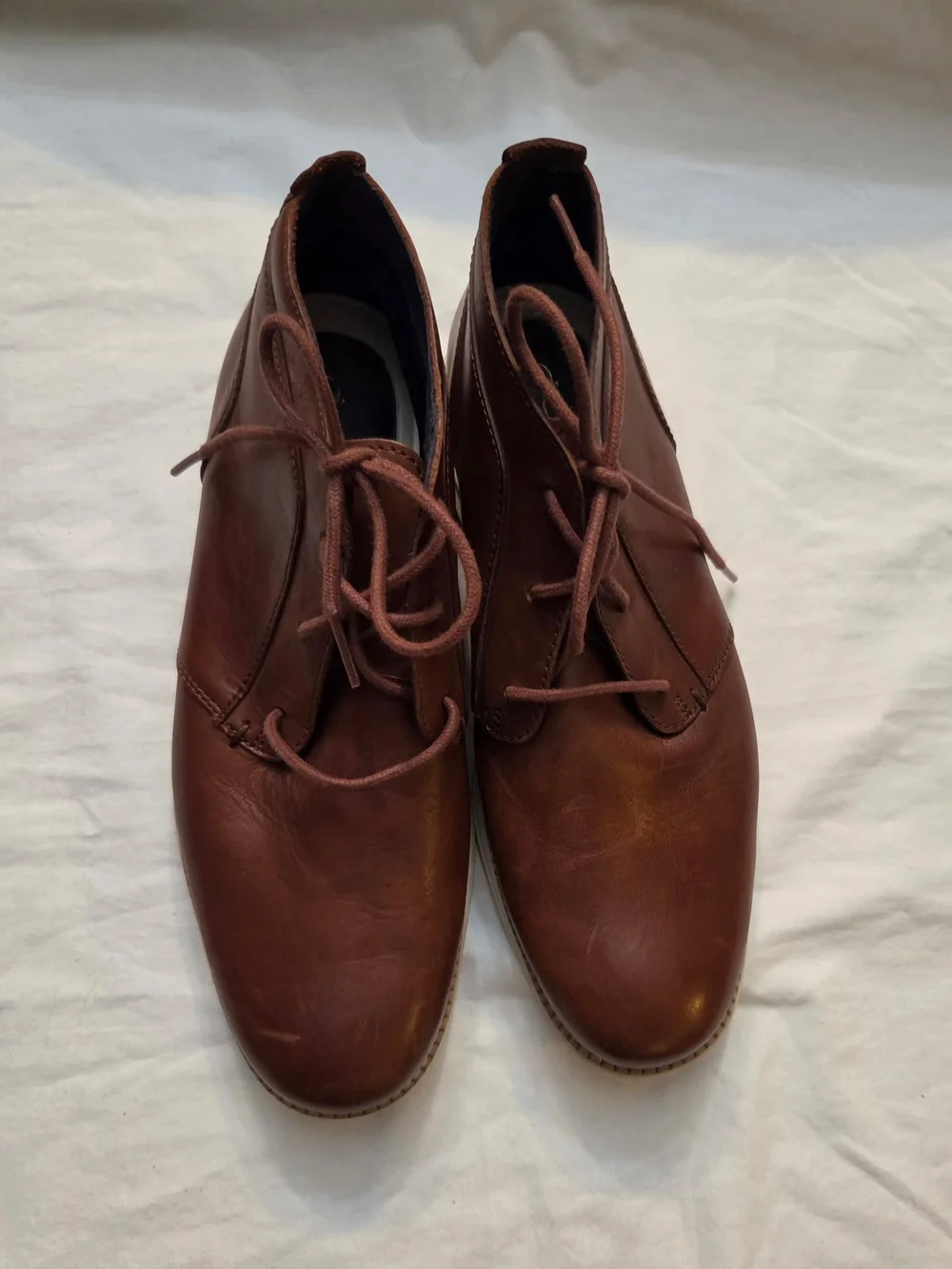 Cole Haan Men's Brown Leather Chukka Boots